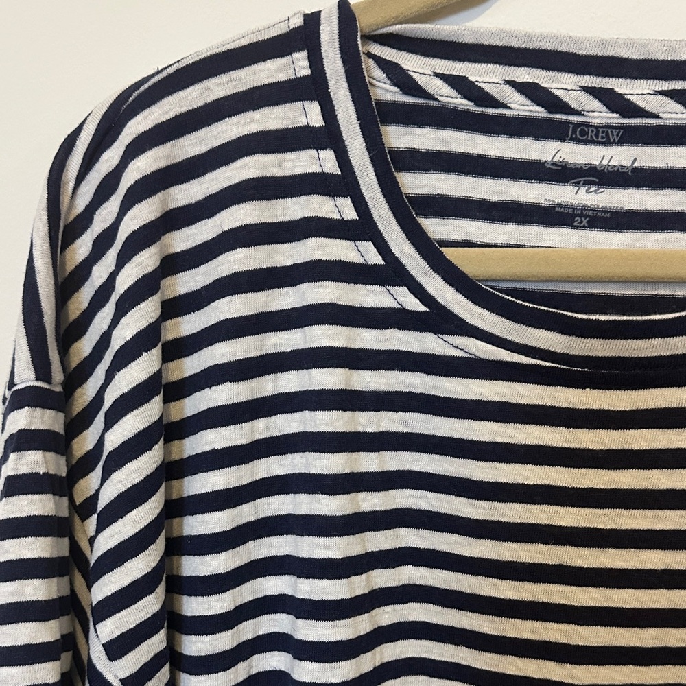 J. Crew Linen Blend Top